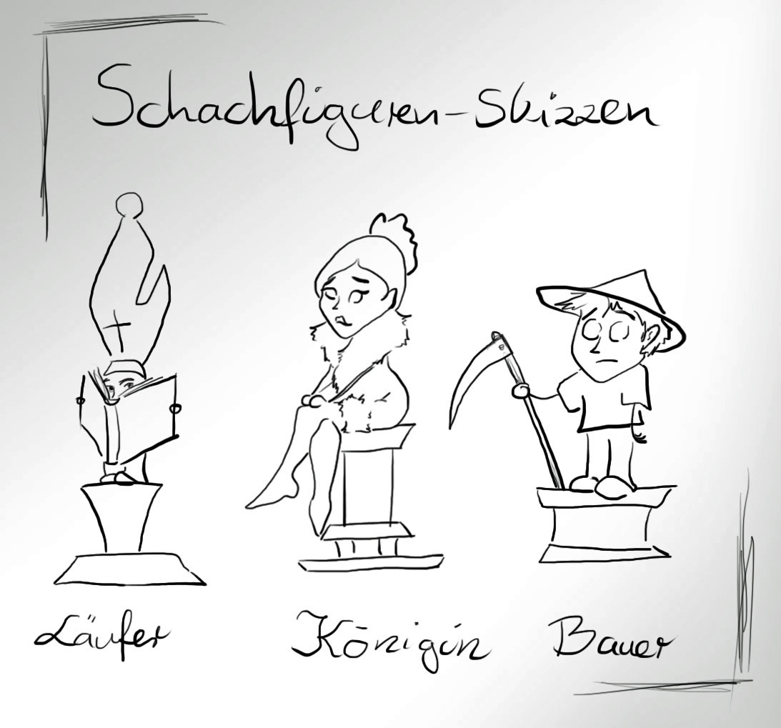 Figuren-Kopie-sw Hybrid-Schach